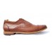 Deerskin oxford shoe with brogue detail
