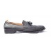 Calfskin loafer shoes with brogue detail